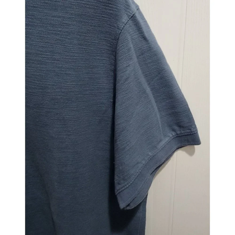 Banana Republic Short Sleeve Polo Shirt‎ Men's Size Large 100% Cotton Blue
